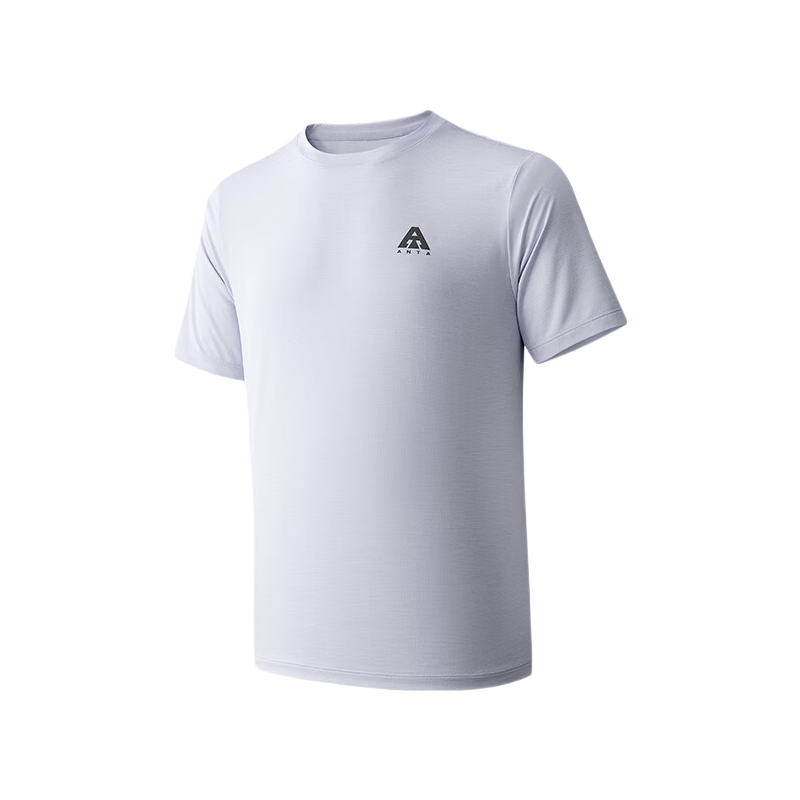 Anta Outdoor Quick-Dry Sports Short Sleeve T-Shirt Men Summer New Solid Color Breathable Trendy Knit Base Layer Top