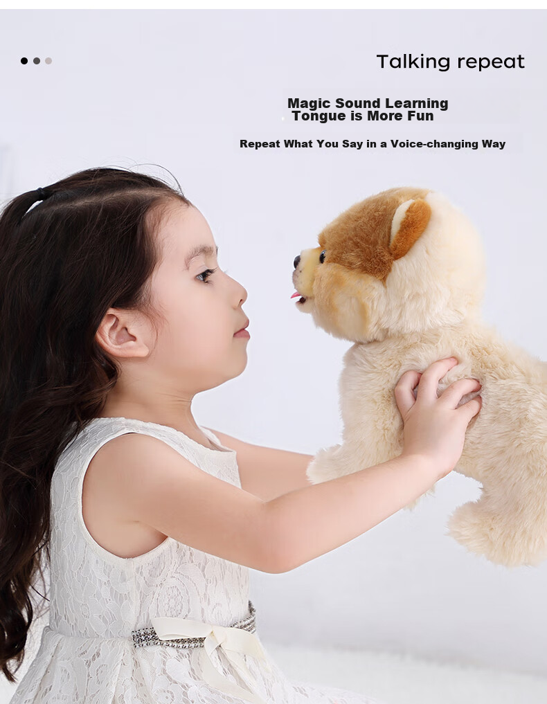 Tiantianwang Milk Drinking Pomeranian Dog Children's Toy for Girls And Boys Aged 3-6, Smart Robot Dog Educational Toy Birthday Gift Box 11