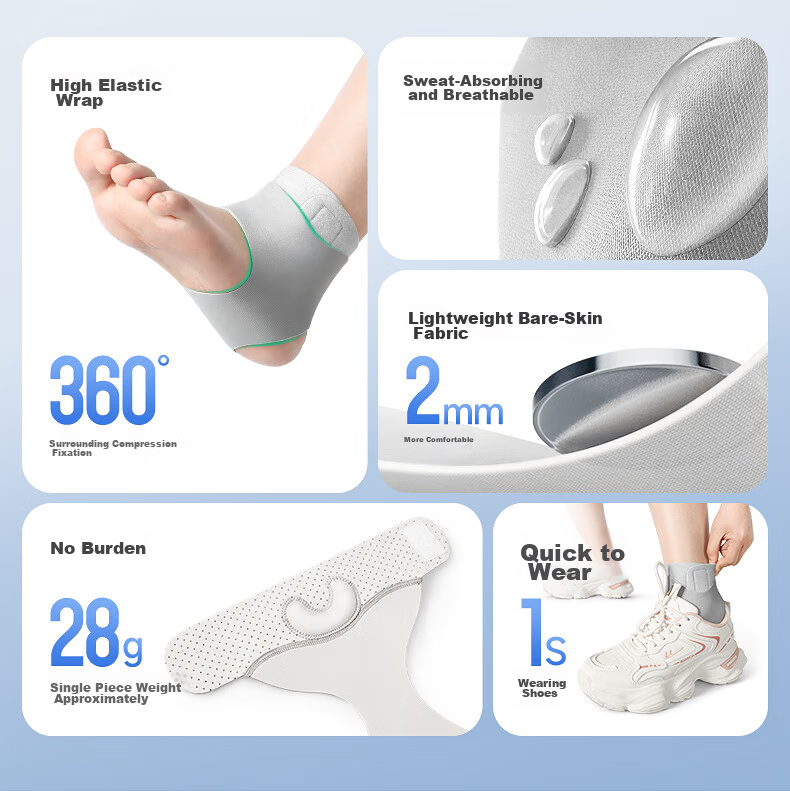 Guanai Ankle Support Brace for Sports Sprain Recovery, Joint Stabilizer, Achilles Tendon Fracture Splint, Protective Hard Ankle Brace 4