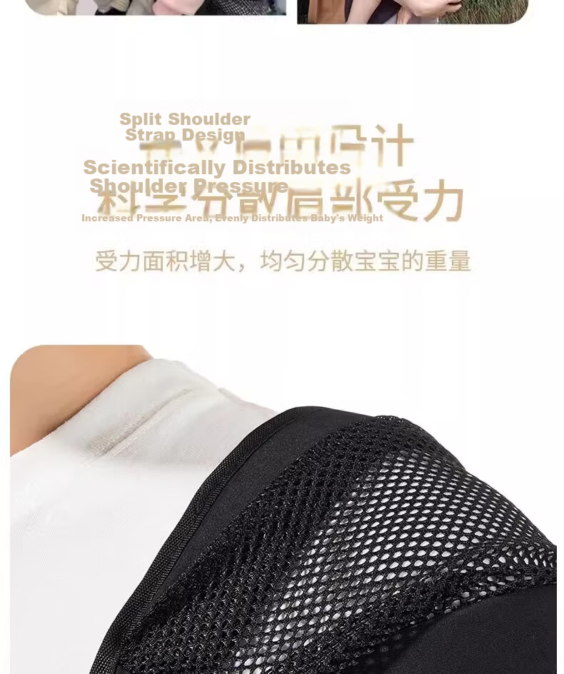 FENYE Newborn Front-Carrier Adjustable Baby Waist Stool 0-48 Months Breathable Skin-Friendly Outdoor Baby Carrier 9