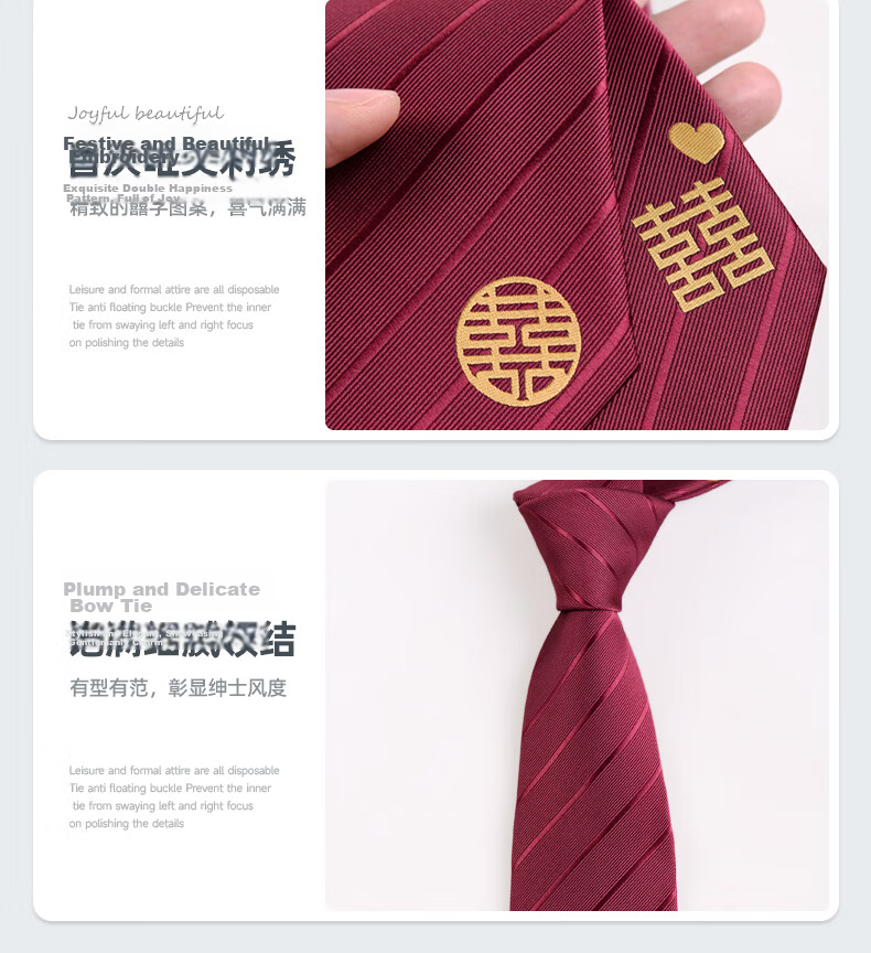 GLO-STORY Hand-Tied Necktie for Men, Father's Day Gift, 8CM Formal Fashion Accessory, Suit Business Necktie Gift Box Set 20