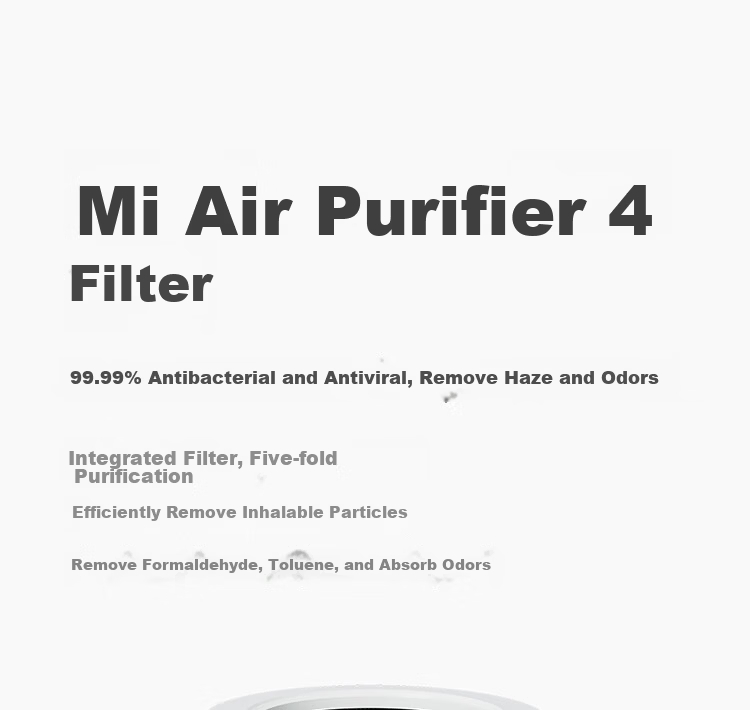Mijia Xiaomi Air Purifier Filter Cartridge for Home Use, Removes Formaldehyde, Bacteria, Secondhand Smoke, Odors, PM2.5 - Compatible with Air Purifier 4 Only 1
