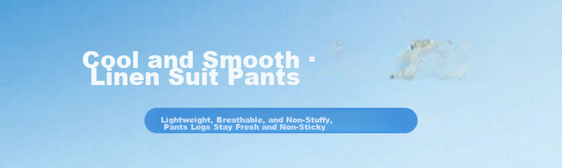 Langsha Women's Linen Wide-Leg Pants 2026 Summer Thin High-Waist Cool Ice Silk Casual Straight-Leg Suit Trousers 1
