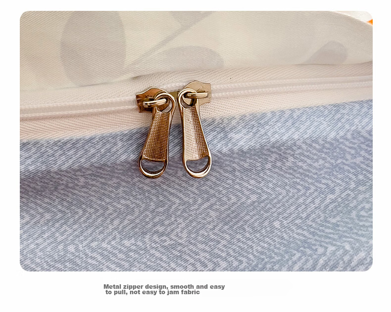 MUJI 100% Cotton 4-Piece Bedding Set for 1.5/1.8m Bed, Pure Cotton Bed Sheet and Duvet Cover 200x230cm 16