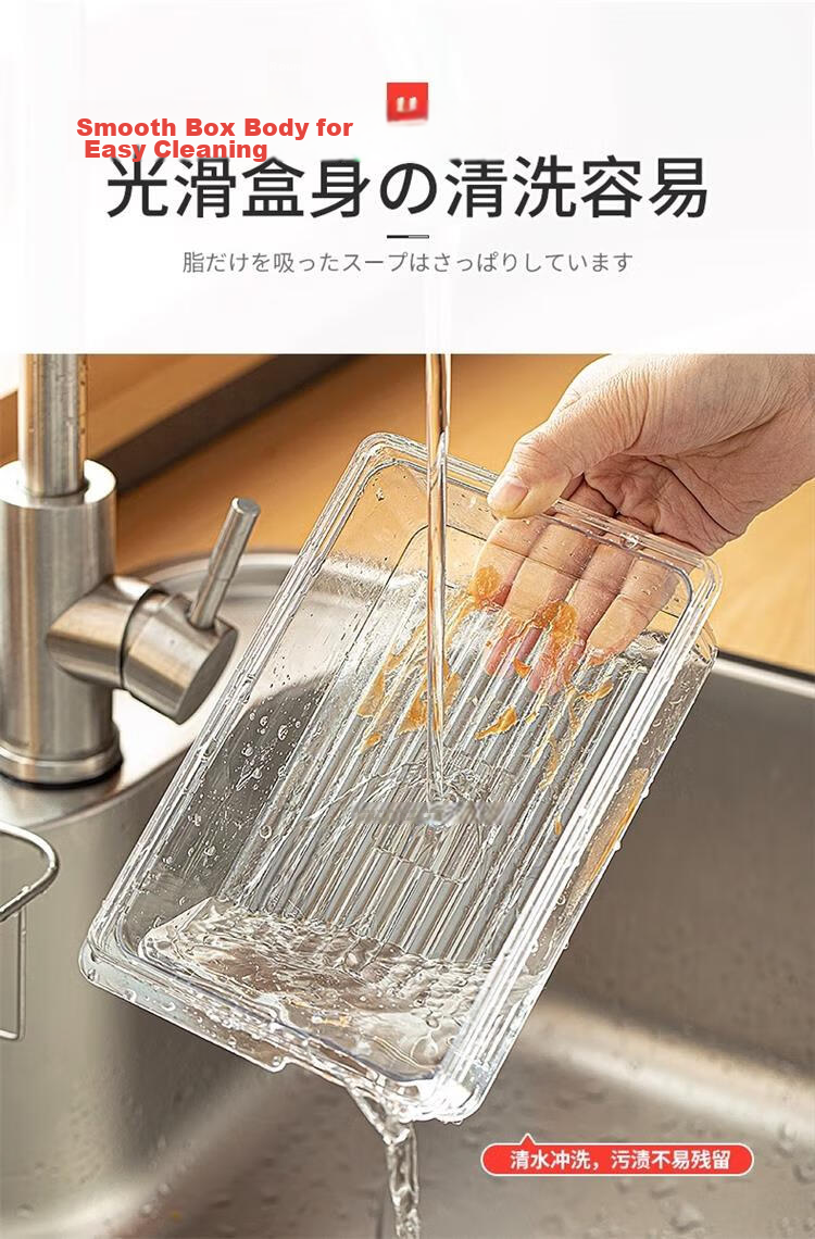 Ie no Monogatari Japanese Refrigerator Storage Box Food Grade Large Capacity Kimchi Sealed Container Freezer Fruit and Vegetable Box 14