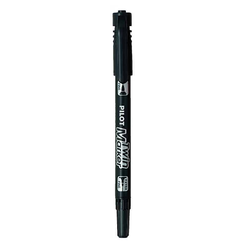 PILOT SCA-TM Oil-Based Dual Tip Marker Pen Black Single Piece