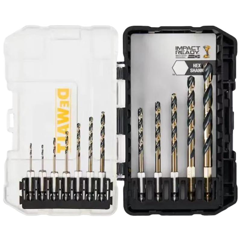DEWALT 12-Piece High-Speed Steel Twist Drill Bit Set (1/16-5/64")