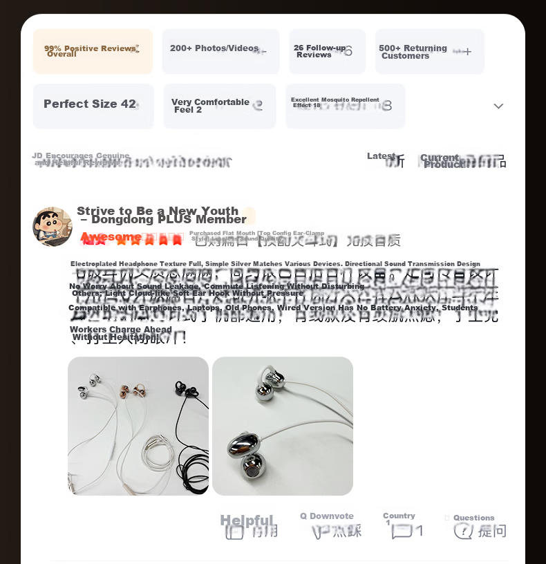 Zhiguozhe 2026 Latest Wired Clip-On Earphone with Computer Microphone 2-in-1 Non-Bone Conduction In-Ear Type-C Dual 3.5mm Round Port Desktop USB Laptop 11