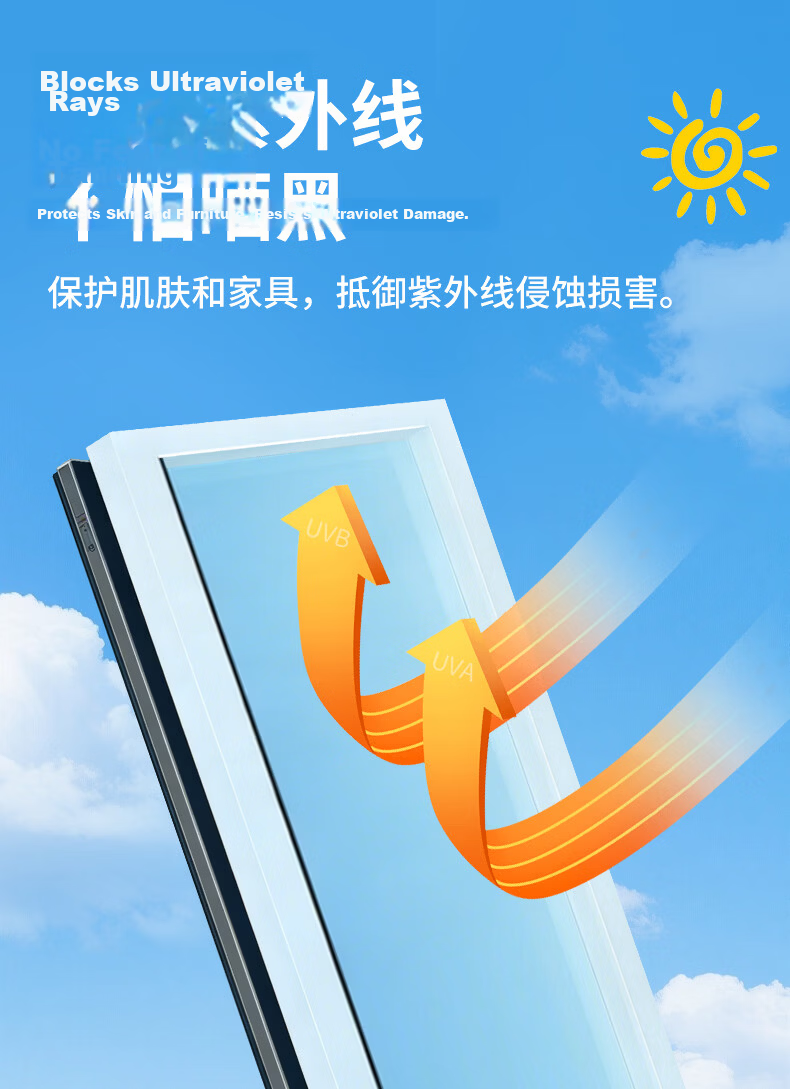 Modouyu Glass Sun Protection Heat Insulation Film, Diamond Silver, 0.6*2 Meters, Privacy Window, One-Way Transparent Glass, Light-Blocking Film 4