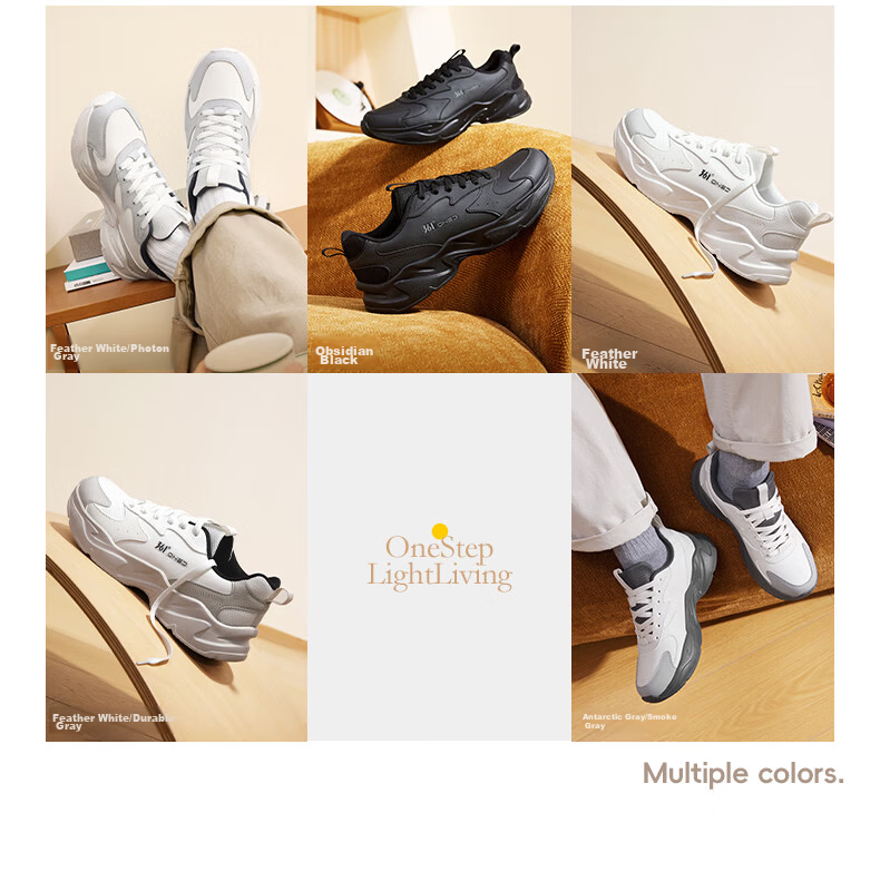 361° Yunjuan Men's Casual Sports Shoes Trendy Versatile Waterproof Non-slip Durable 672636704-2 4
