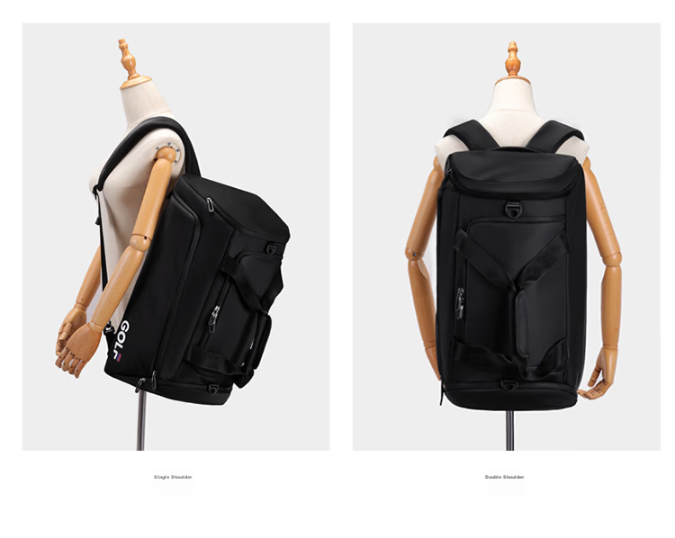 GOLF Travel Bag Multi-Use Shoulder Handheld Luggage Bag Men's Sports Gym Business Backpack Double Shoulder Travel Backpack 8