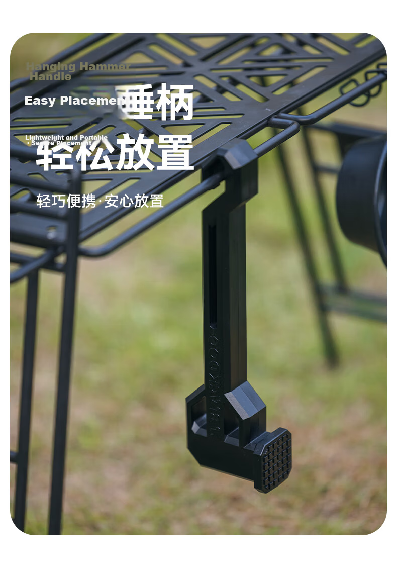 Black Dog Camping Tent Stake Hammer Multifunctional Survival Tool Mallet 4
