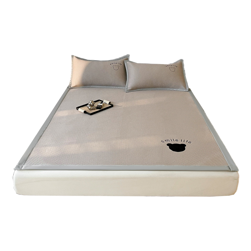 MUJI Class A Summer Cooling Ice Bean Bed Sheet Thickened Sandwich Ice Silk Bed Sheet Single Double Washable 150*200cm