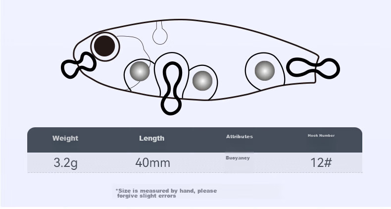 Guowangliya Artificial Bait, Surface System Micro Fish V-Shaped Dog Floating Long-Distance Casting Pencil Lure, Freshwater Bass, Topmouth Culter, Red Eye 02 6