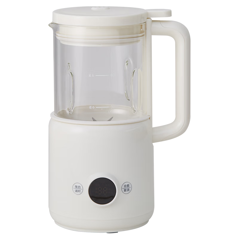 Olayks Instant Blender Household Small 1-2 Person Soy Milk Maker Mini 0.6L Fully Automatic Silent No-Cook No-Wash Multifunctional Baby Food Processor Juicer