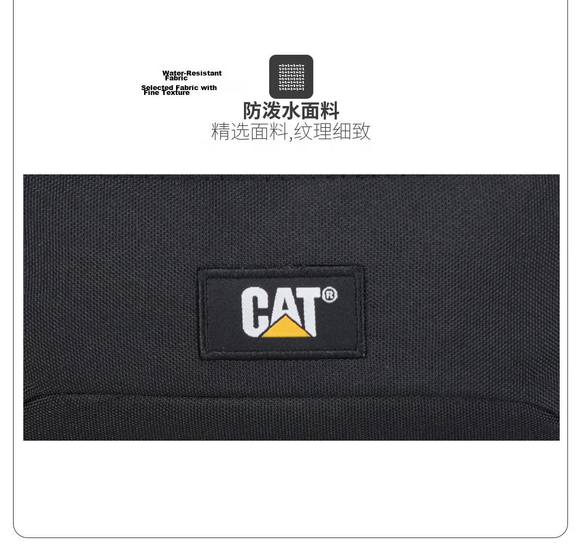 CAT Waist Bag Chest Bag Phone Bag Crossbody Outdoor Lightweight Sports Shoulder Bag Trendy Men's Gift Black 83615 11