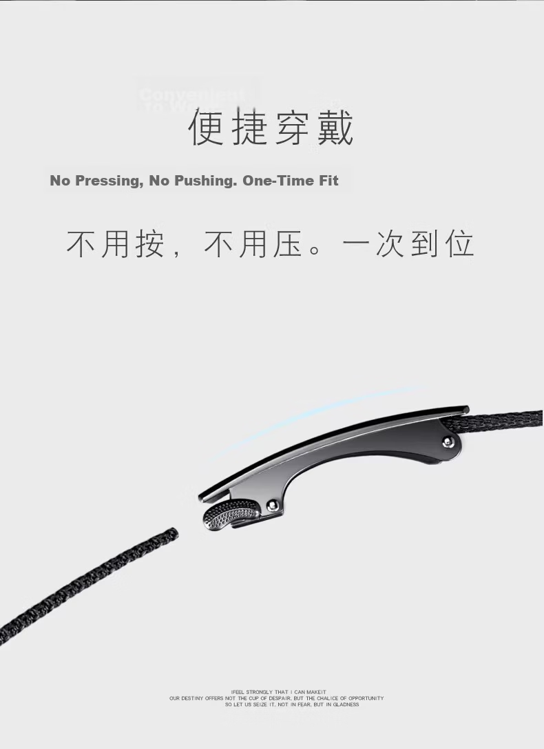 Zhanshuniao Men's Automatic Buckle Canvas Belt, Inner-Wear Buckle Nylon Business Leather Belt, Casual Fabric Trouser Belt Gift 9