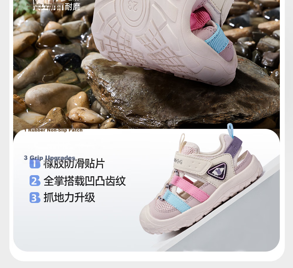 BOBDOG Kids Sandals Baby Walking Shoes Hollow Breathable Boys Shoes White Green 29 Summer New 26 14