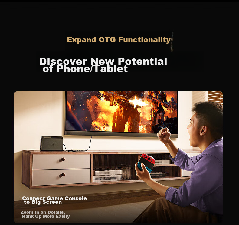 UGREEN Type-C Expansion Dock, 8K30Hz Expansion Dock to HDMI2.1 Converter, 4K120Hz Adapter, Compatible with Apple Computers MacBook Neo And Huawei Laptops 21