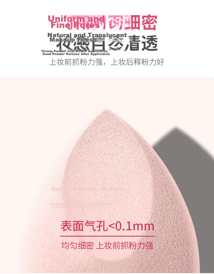 LiQing Double-Sided Flocked Loose Powder Puff Compact Powder Puff [Thin Round Shape, 3 Pieces] Replacement Setting Makeup Powder Puff 8