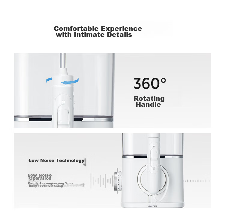 Waterpik [Premium Quiet] Medical-Grade Oral Irrigator Mini Cube GT18 Family Desktop Water Flosser Teeth Cleaner Birthday Gift for Couples 8