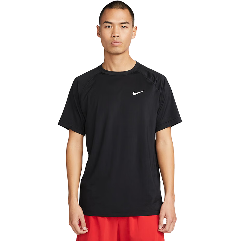 Nike Men's Spring Summer Short Sleeve Crew Neck T-Shirt Sports Casual Simple Fashion DV9816-010 Black S