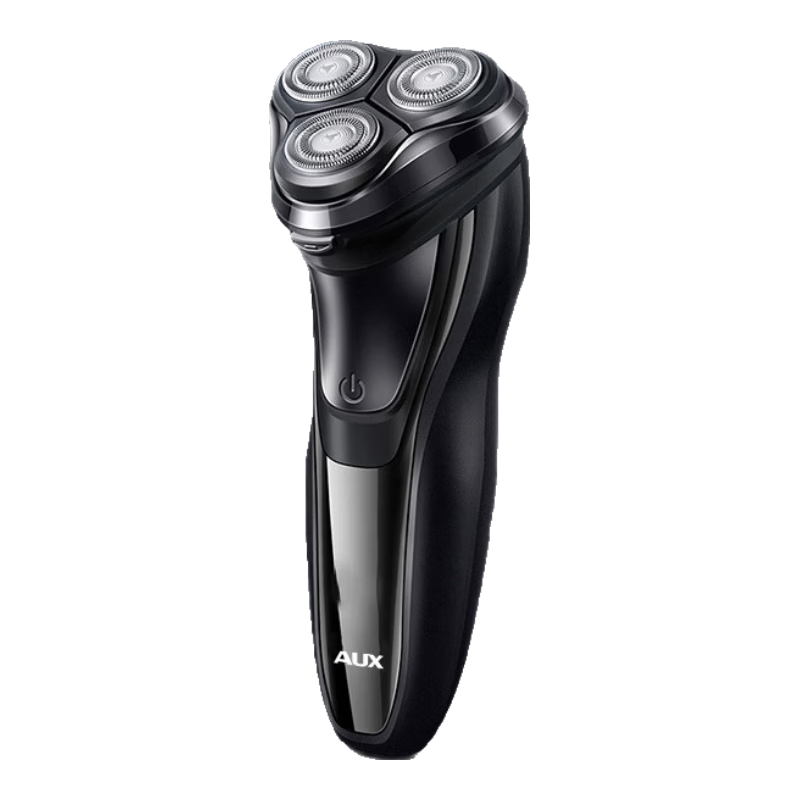 AUX Electric Rechargeable Portable Shaver 10W High Power Rotary 3-Blade Razor Gift for Boyfriend