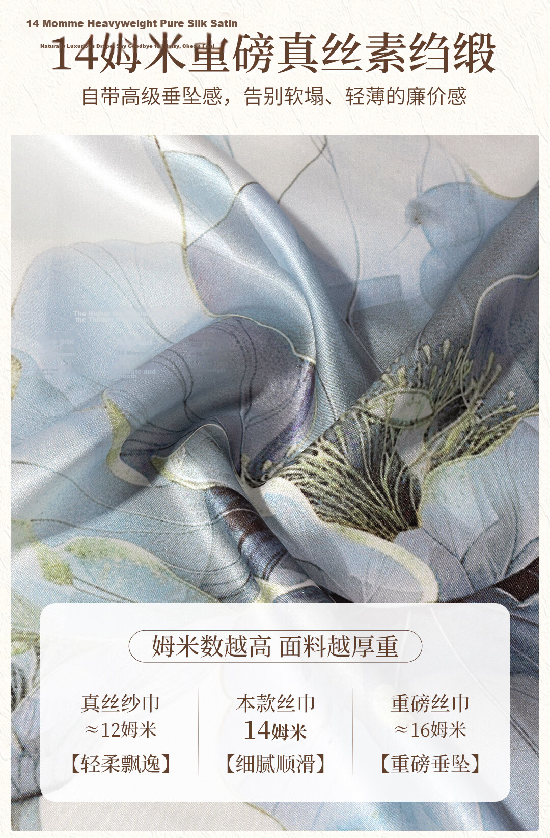 Shanghai Story 100% Mulberry Silk Scarf Long Heavy Drape Shawl Gift Box for Mom and Girlfriend Birthday Present 4