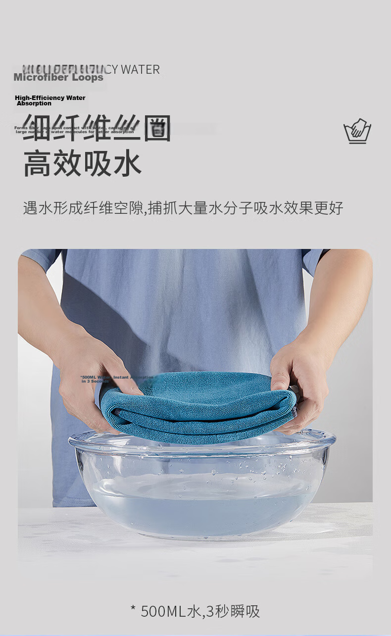Chexiaowei Car Wash Towel, Specialized Car Cleaning Cloth, Thick Absorbent Stain-Free Car Towel 7