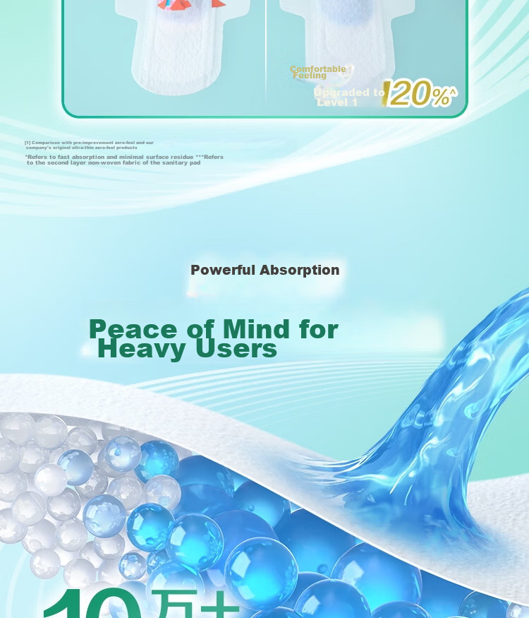 Laurier Kao Zero Touch Ultra Thin Day and Night Winged Sanitary Pads 30cm 8pcs JD Self-operated New National Standard 6