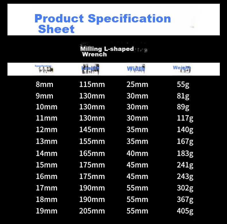 Yanran L-Shaped Socket Wrench Multifunctional Auto Repair Household Tool [18mm] 2 Pieces 13