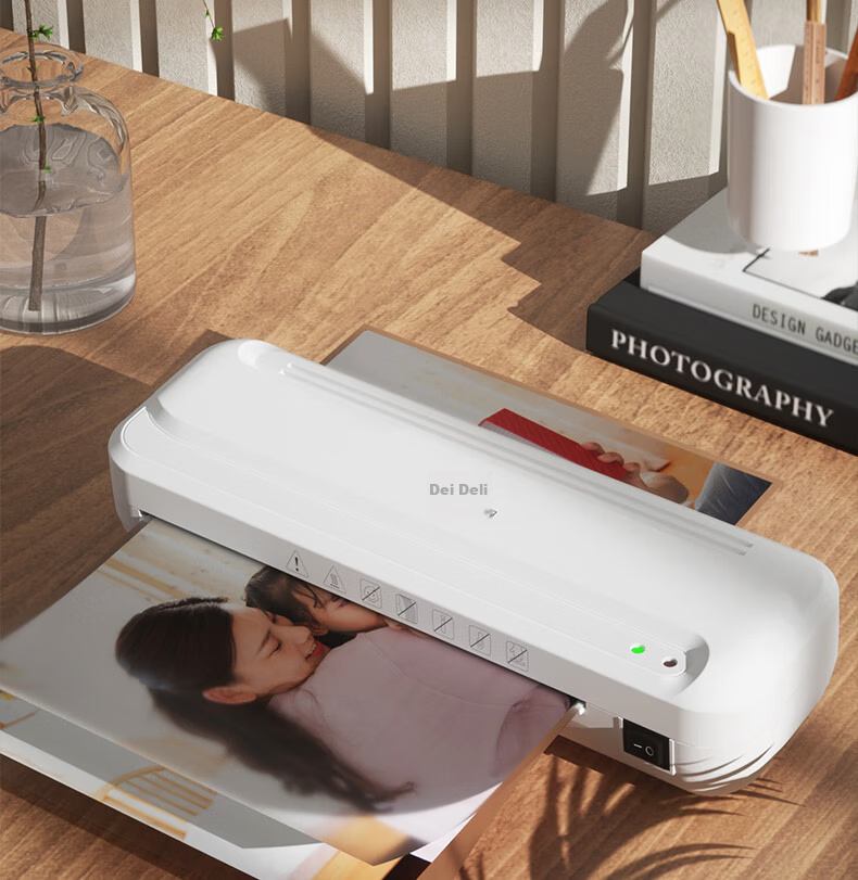 Deli Home And Office Photo Laminator, Suitable for A4 And Smaller Sizes, Compact Commercial Photo Laminating Machine, Film Sealing Machine, Cover Film Machine GQ405 2