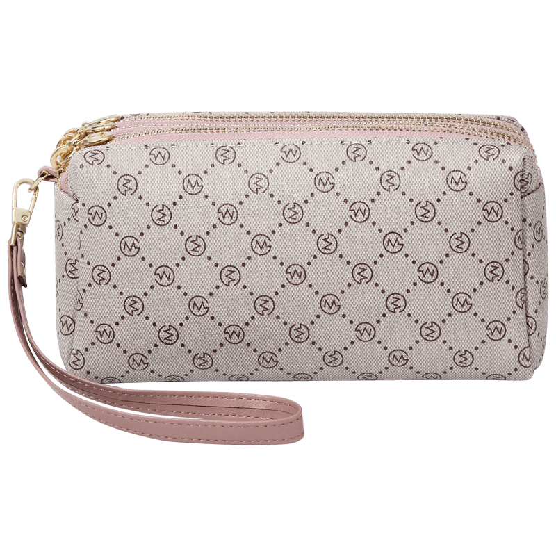 GOLF Women's Large Capacity Three-Layer Clutch Long Wallet Coin Purse Card Holder Phone Bag
