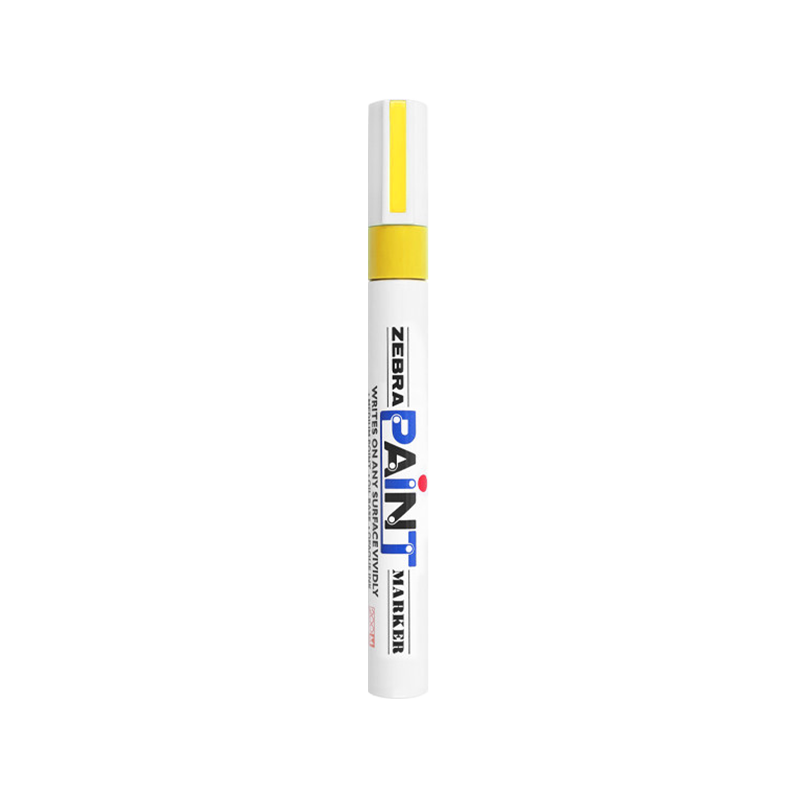 ZEBRA Paint Marker, Oil-Based Permanent Marker, Large Logistics Pen Signature Pen/Marker, PAINT-MOP Yellow, Single Pe