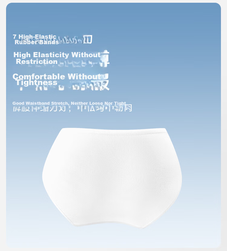 JD Original Pure Cotton Disposable Underwear for Women, Maternity EO Sterilized No-Wash Travel Postpartum Individually Wrapped 5-Pack Size L 8
