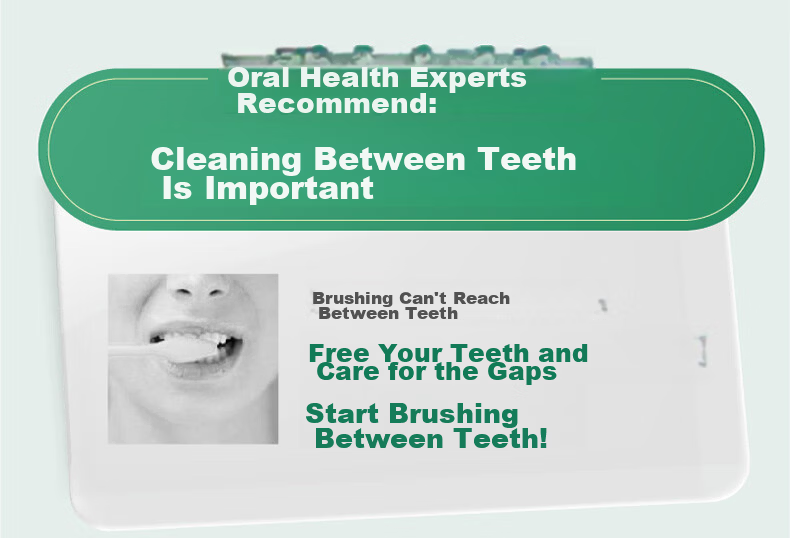 G·U·M Kangzhi Interdental Brush, Cleans Teeth And Protects Gums, Elastic Curved Interdental Brush, 30-Pack SS-M 3