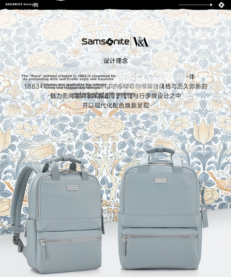 Samsonite Women's Backpack Business Commuter School Bag New Large Capacity NO0 Blue Back to School Gift 4
