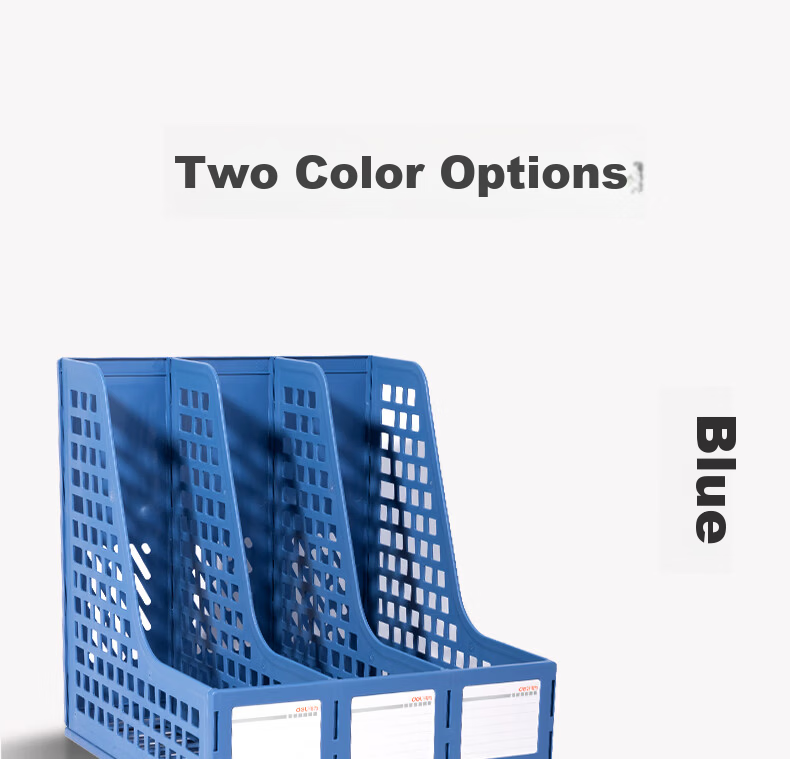Deli 4-Tier Desktop File Organizer Document Holder Office Storage Rack Gray 12