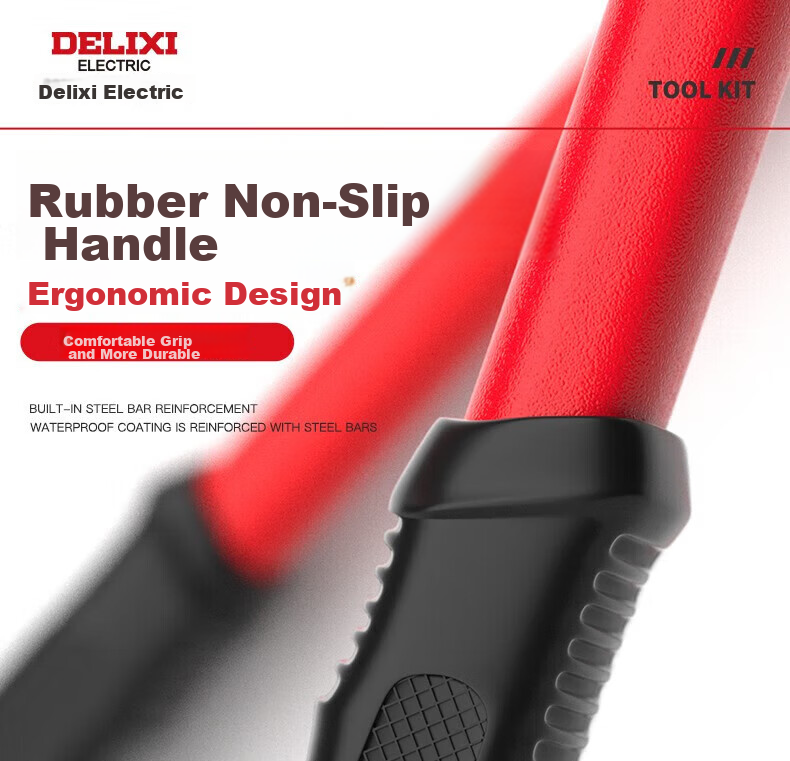 DELIXI ELECTRIC Industrial Grade Rebar Cutter Heavy-Duty Wire Cutter Iron Wire Pliers 8-Inch 15