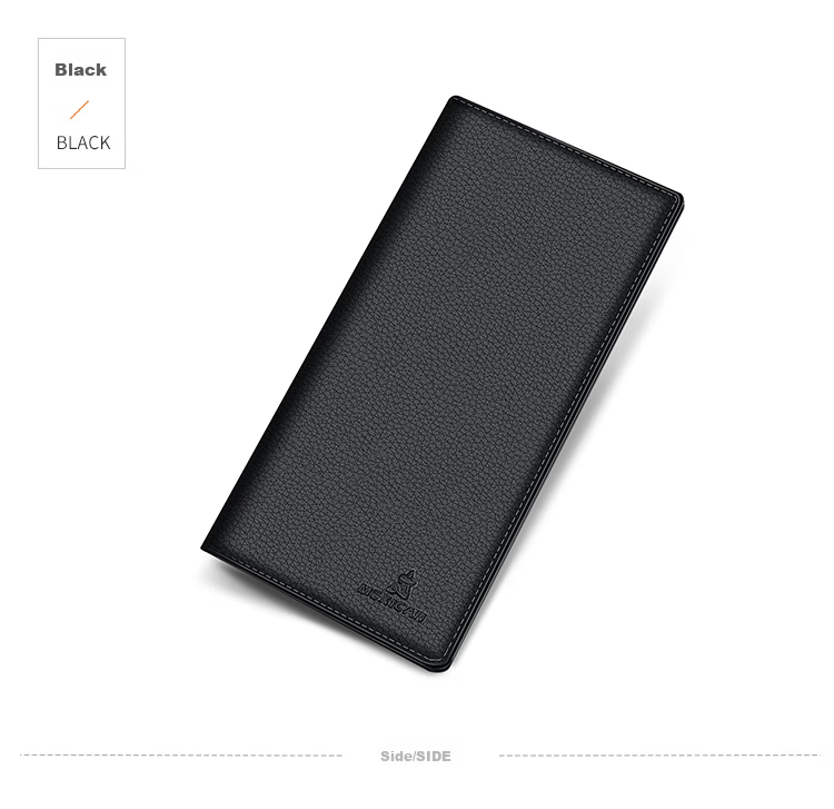 MEXICAN Men's Wallet, Top-Grain Leather Genuine Wallet, Large Capacity, Two-Fold Long Wallet, Bill Holder, Birthday Gift for Me 14