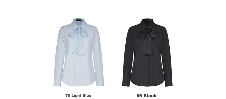 G2000 Women's 2026 Spring Summer Long Sleeve Shirt [Wrinkle-Free Quick-Dry / Comfortable Stretch / With Ribbon / Same Style as Mall] 17