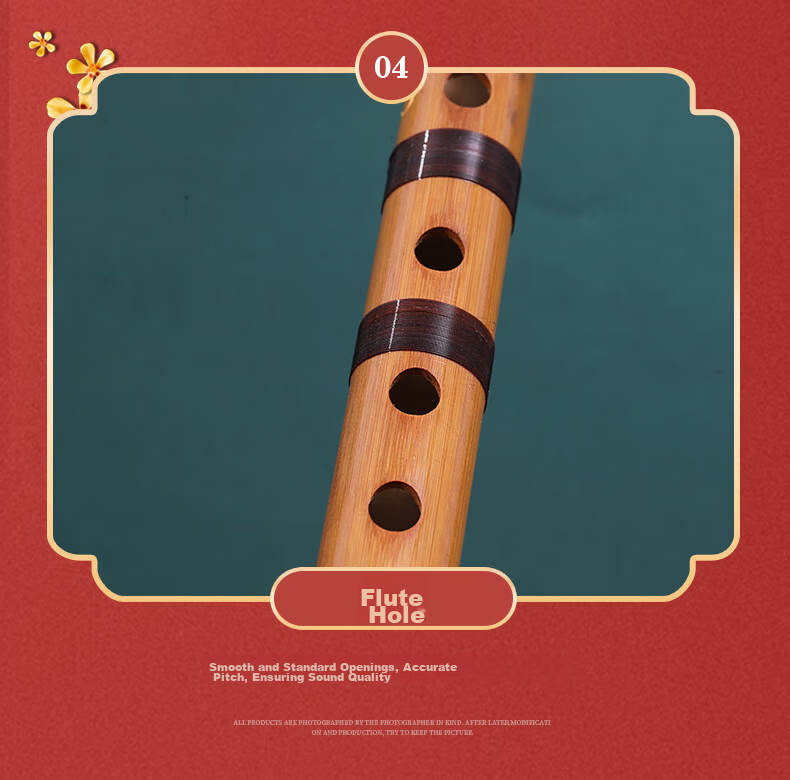 Professional E Key Range Bamboo Flute for Adults Beginner High-Quality Performance Level Transverse Flute with 9 Free Gifts 11