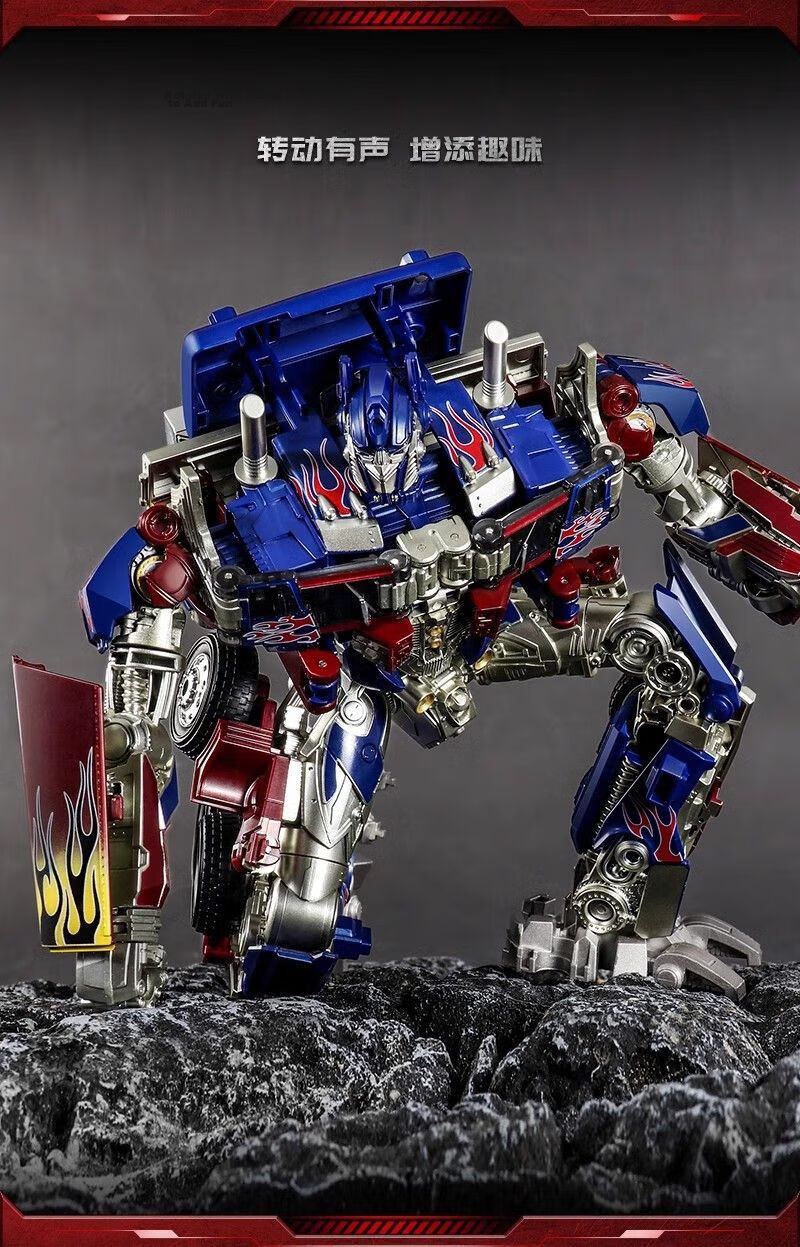 Kakaya Transforming 5-Inch Optimus Prime Toy Robot, Bumblebee Car Alloy Transformation, Boys' New Year Birthday Gift 3