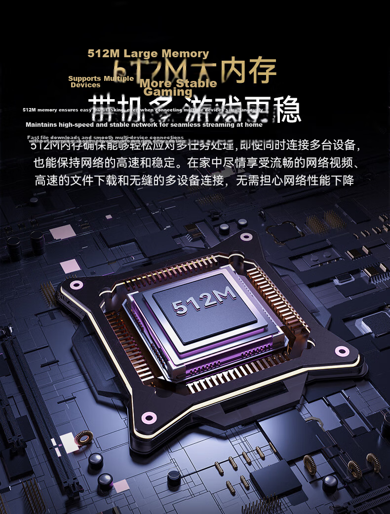 Netcore N60PRO AX6000 Gigabit Wireless WiFi6 Router 5G Dual-Band Dual 2.5G Ports 6000Mbps Speed Home Gaming WiFi Mesh Soft Router 9