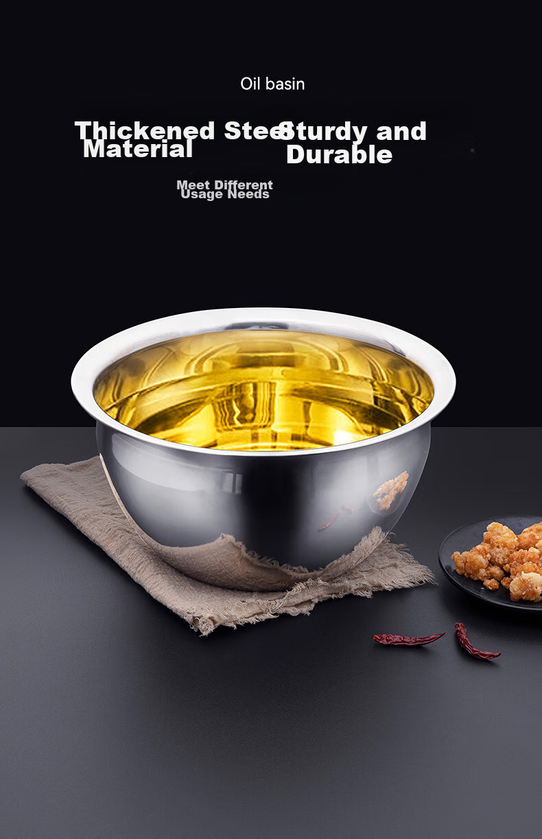 Golden Key Commercial Stainless Steel Thickened 11-Inch Oil Drum Oil Basin Oil Cylinder Chef Oil Container Seasoning Jar GK-YG110 12