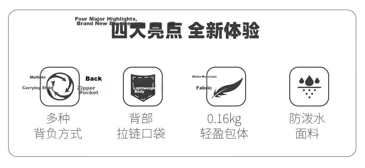 CAT Waist Bag Chest Bag Phone Bag Crossbody Outdoor Lightweight Sports Shoulder Bag Trendy Men's Gift Black 83615 3