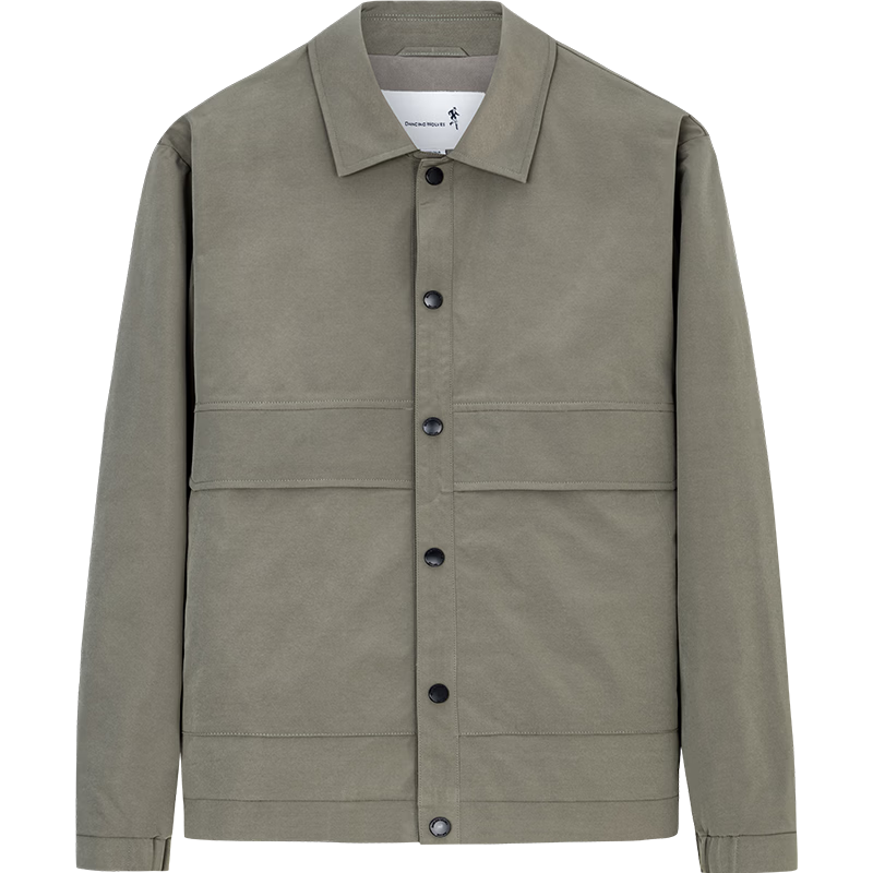 DANCING WOLVES Men's Windproof Wrinkle-Resistant Casual Fashion Work Jacket 702 Dark Apricot Size 170