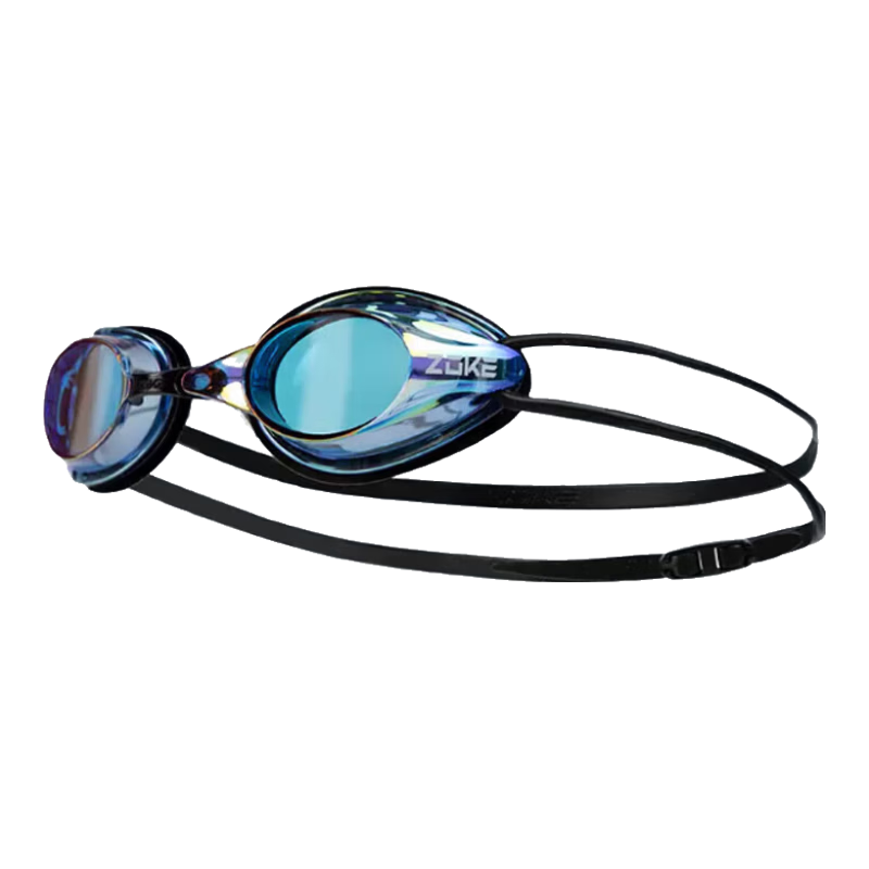 ZOKE Adult Prescription High-Definition Anti-Fog Waterproof Unisex Electroplated Swimming Goggles 624501303-4 Blue Purple White 600 Degree