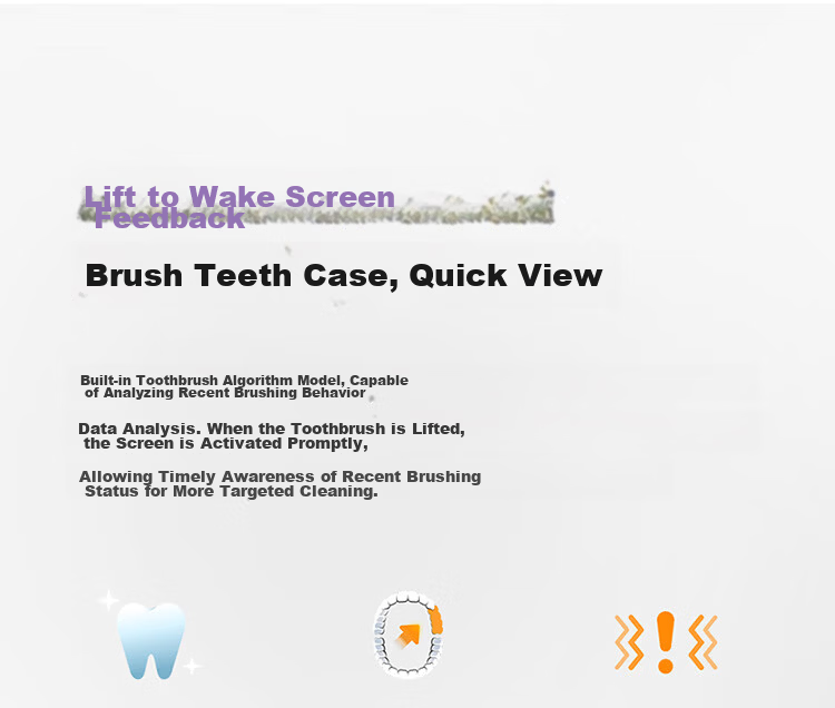 Mijia [Mid-Autumn Festival Gift] Xiaomi Sonic Vibration Electric Toothbrush Pro, Color Screen Display Reminder, 180-Day Battery Life, Smart Dual-Surface Vibration, Birthday Gift for Boyfriend, Purple 11