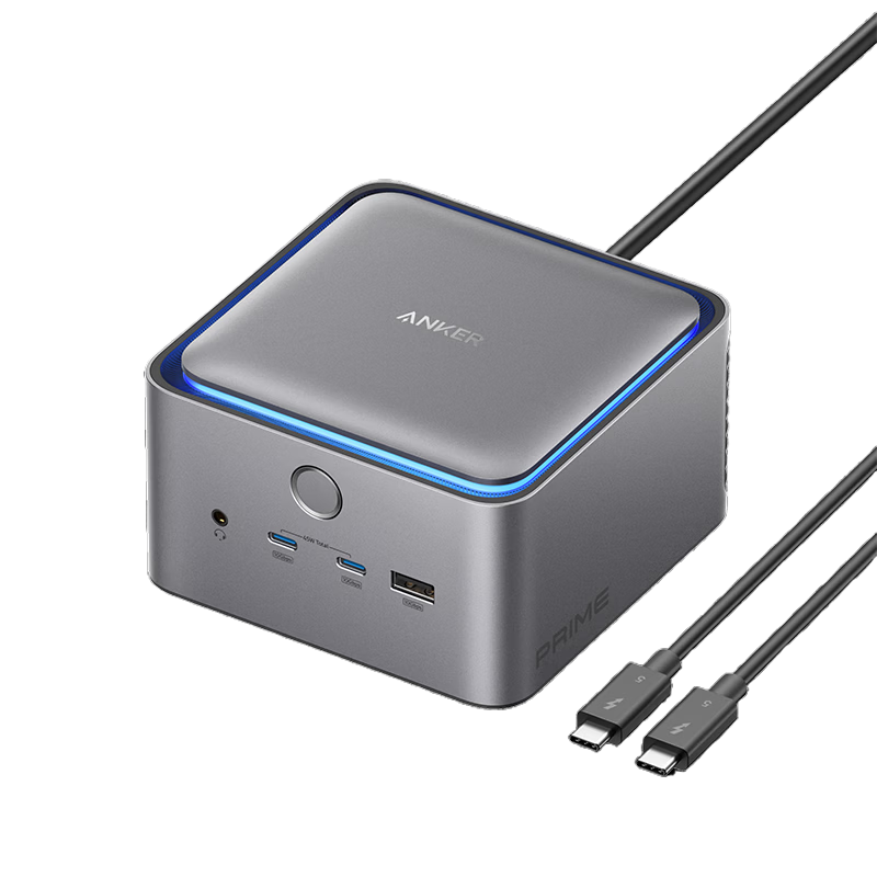 ANKER Prime TB5 Intel Certified Thunderbolt 5 Dock Dual 8K Triple Display Multi-Display Dock PD Fast Charging 120Gbps 2.5G Ethernet for Mac M5/Windows